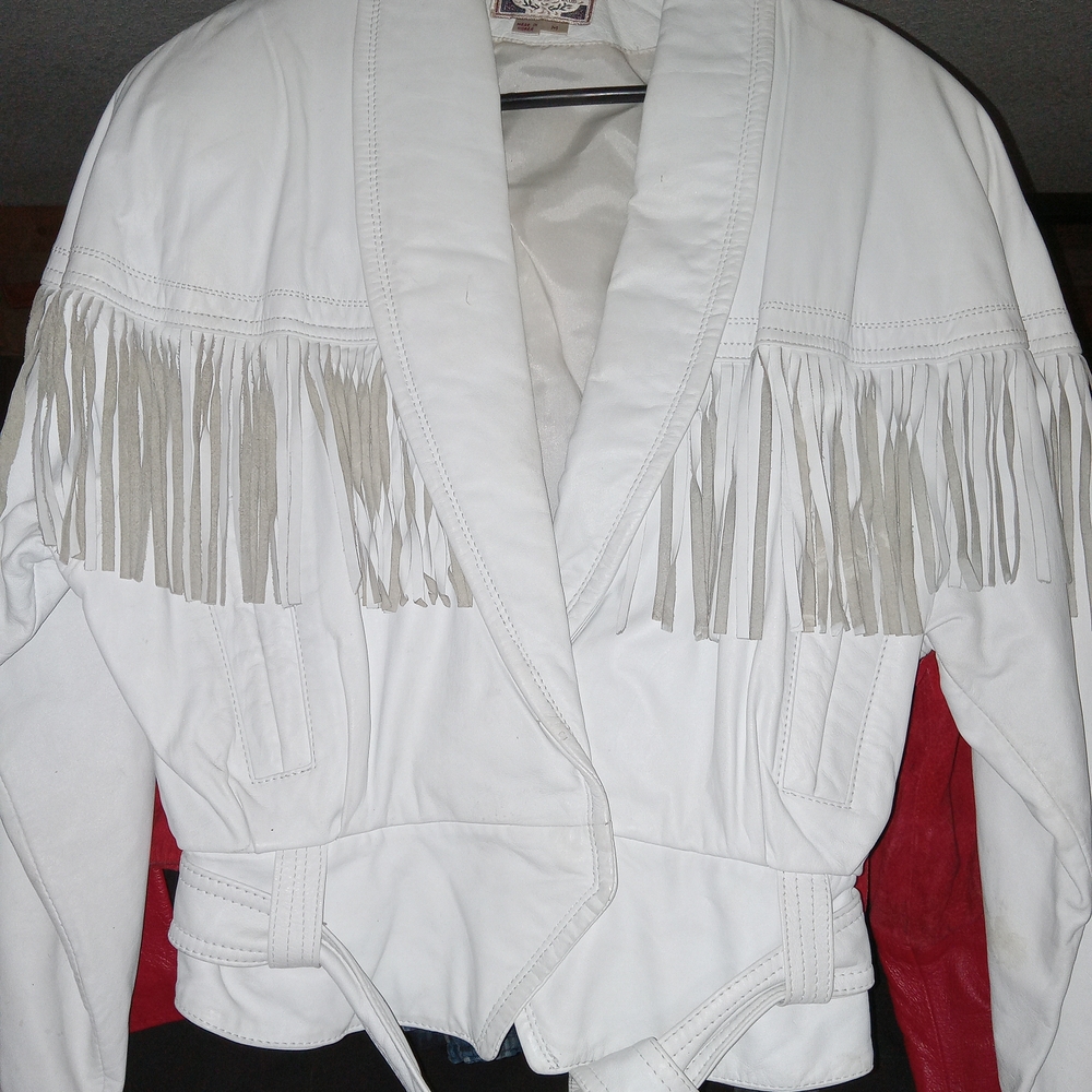 White Fringe Women's Jacket